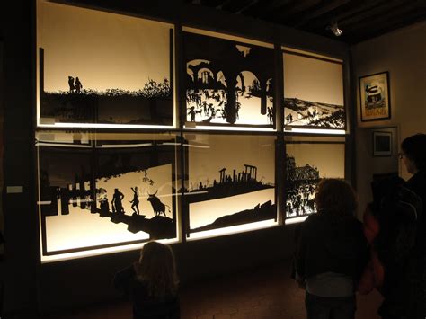 Scène du théâtre d'ombres du Chat Noir