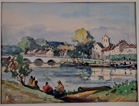 Aquarelle tardive d'Henri Rivière