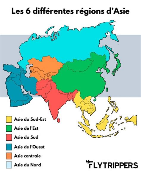 Carte des régions d'origine de l'Exochorda en Asie