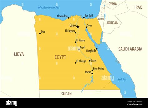 carte de l'Égypte avec une tasse de Karkadé