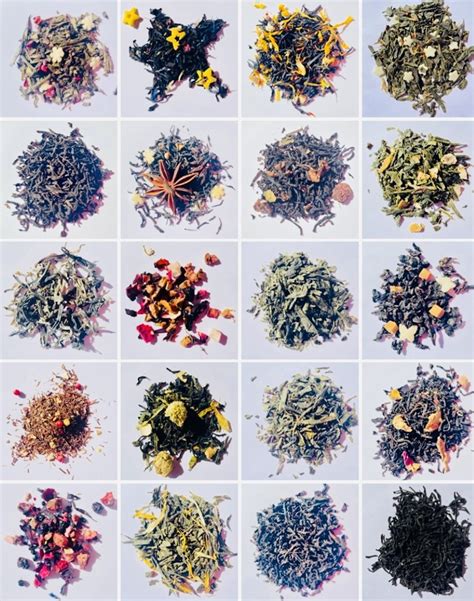 variété d'infusions en vrac