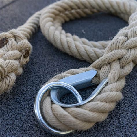 Corde lisse à grimper en chanvre