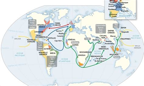 Carte des routes commerciales du wax