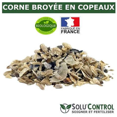 Schéma des bénéfices de la corne broyée