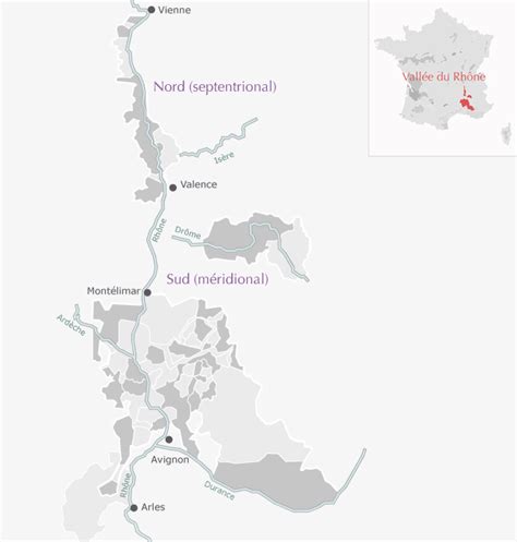 carte des collines rhodaniennes