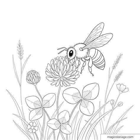 Photo macro d'une abeille butinant des fleurs de lierre en fin d'automne