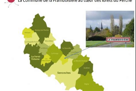 Vue panoramique de la commune de La Framboisière entourée par la forêt domaniale de Senonches