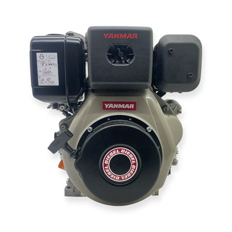 Schéma technique d'un moteur Yanmar série GB ou FJ monté sur châssis de motoculteur