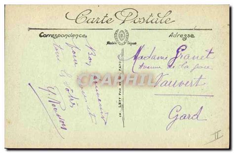 Carte postale ancienne représentant la peinture 