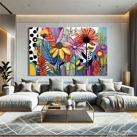 Tableau de fleurs de Daniel Girault avec hortensias et iris