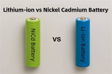 Diagramme comparatif batteries Lithium-ion vs Ni-Cd