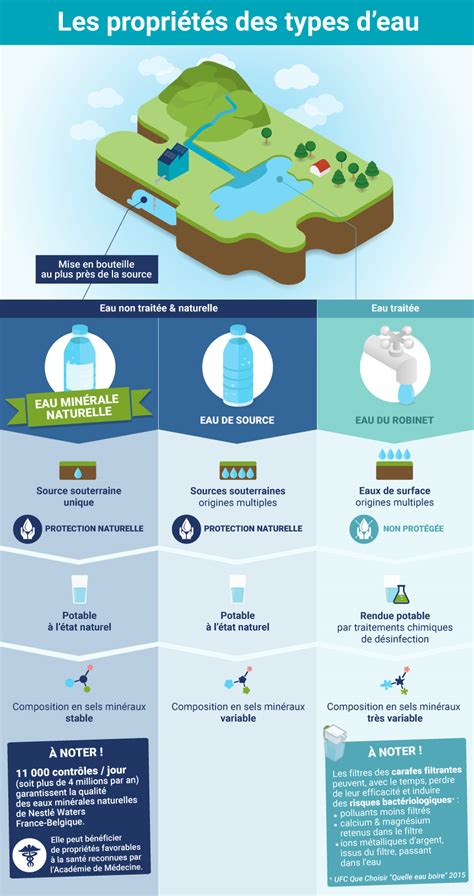 Infographie comparant les différents types d'eau pour l'arrosage (pluie, minérale, robinet)