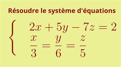Illustration d'un système d'équations simple avec des animaux