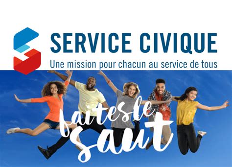 Schéma illustrant le fonctionnement du Service Civique en France
