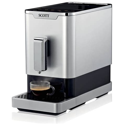 Vue de face de la machine à café Scott Slimissimo 20200 avec son panneau de commande tactile