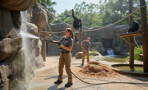 Volerie luxuriante dans un zoo