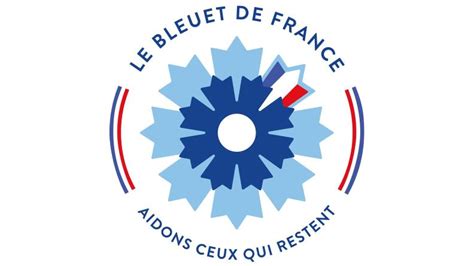 Épingle représentant le bleuet, symbole des anciens combattants