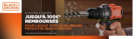 Offre de remboursement Black & Decker