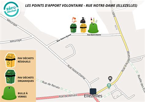 Carte des points d'apport volontaire à Hérouville-Saint-Clair