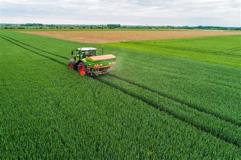 Épandage d'engrais organique sur gazon