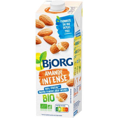 Brique de lait d'amande bio et amandes entières