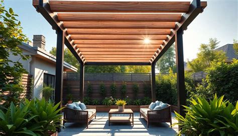 Différents styles de pergolas métalliques