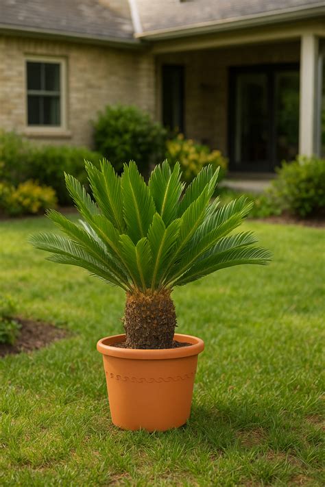 Cycas revoluta dans un environnement décoratif