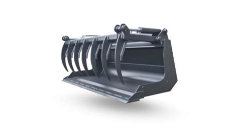 Vue rapprochée de la lame d'un godet pélican en acier Hardox