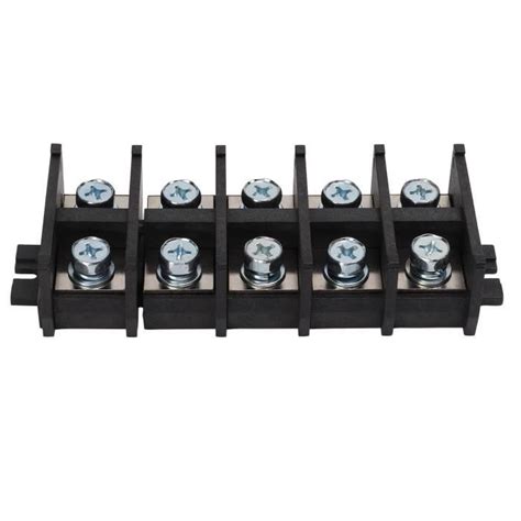 Détail des bornes à vis et connexion automatique
