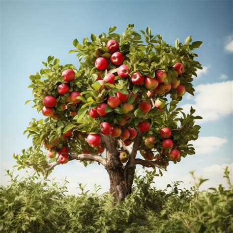 Pommier bonsaï avec des fruits miniatures