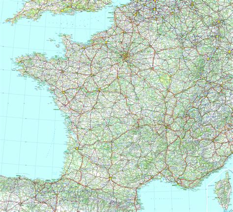 Carte de France routière