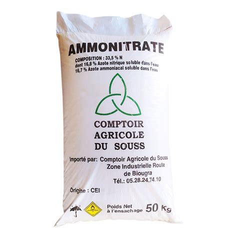Sac d'engrais ammonitrate