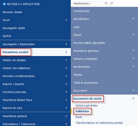 Paramètres de gestion des messages EBP