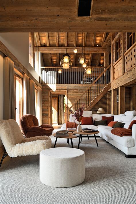 Schéma illustrant l'agencement intérieur du chalet sur deux niveaux