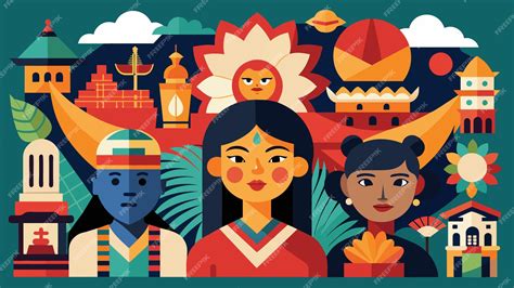 Illustration montrant des livres ouverts avec des symboles culturels différents