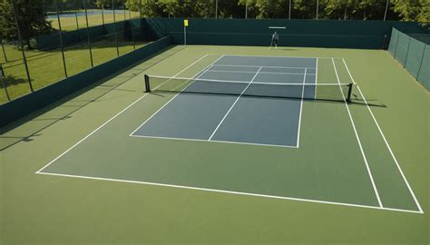 Marquage d'un court de tennis