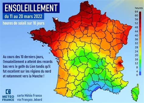 Carte des zones d'ensoleillement idéales pour les hortensias