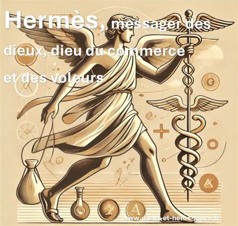 Représentation du caducée d'Hermès