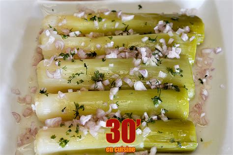 poireaux préparés en cuisine