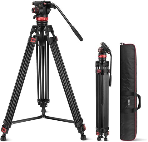 Photographie montrant un trépied robuste avec une télécommande filaire