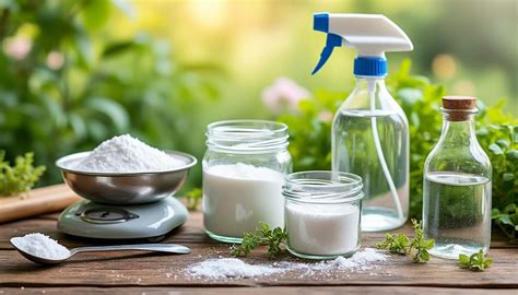 Outils de jardinage nettoyés au vinaigre blanc et bicarbonate