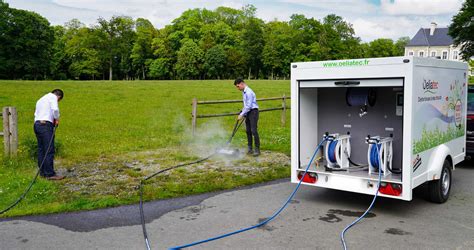 Machine à eau chaude pour désherbage écologique