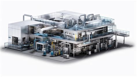Schéma d'une usine de production phytopharmaceutique