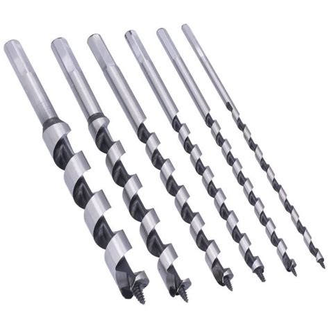 Différents types de mèches de tarière