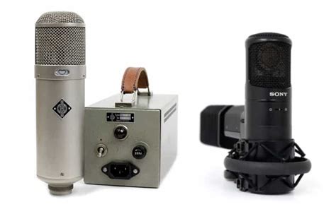Comparaison entre un microphone dynamique, à condensateur et à ruban