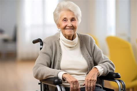 Une personne âgée souriante jardinant dans un espace aménagé et ergonomique
