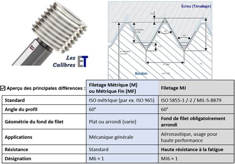 Infographie comparant les filetages mâles et femelles et le rôle de l'adaptateur