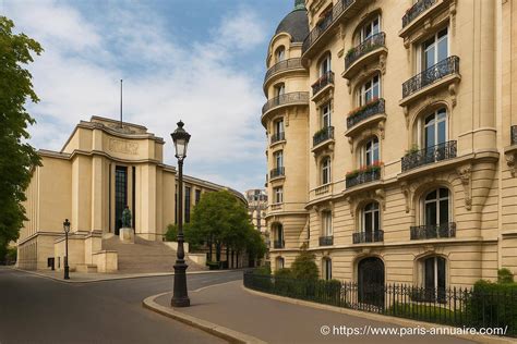 Détails architecturaux des façades Art Déco dans le 16e arrondissement