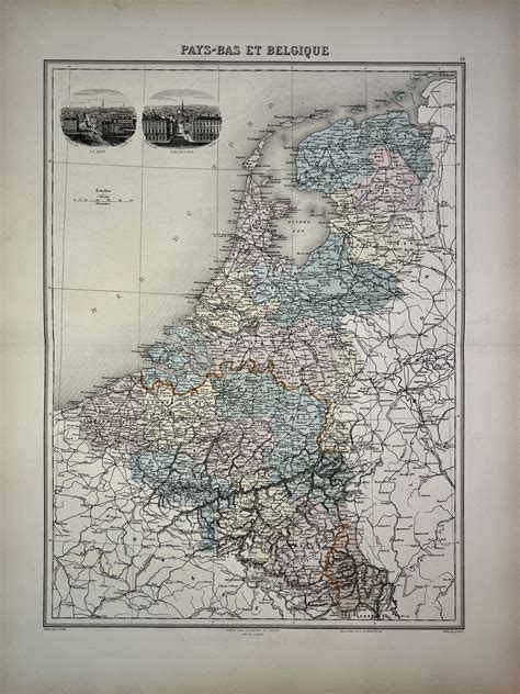 Carte ancienne des Pays-Bas à la Renaissance