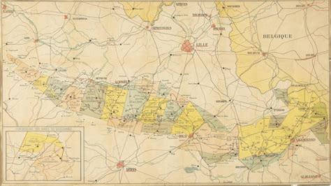 Carte historique des concessions salifères du bassin de Nancy et localisation des sites miniers d'Einville